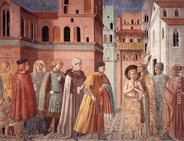Scenes from the Life of St Francis (Scene 3, south wall) painting - Benozzo di Lese di Sandro Gozzoli Scenes from the Life of St Francis (Scene 3, south wall) art painting